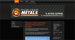 Desktop Screenshot of fyldecoastmetals.co.uk