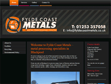 Tablet Screenshot of fyldecoastmetals.co.uk